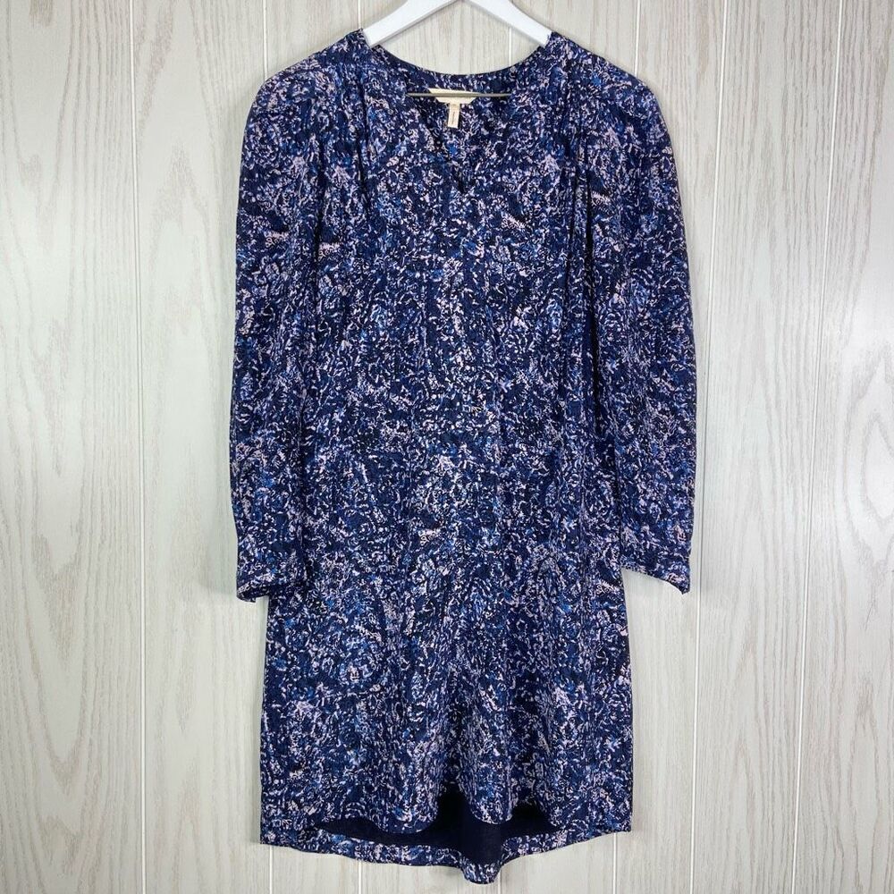 Rebecca Taylor Dress Size 0 100% Silk Blue